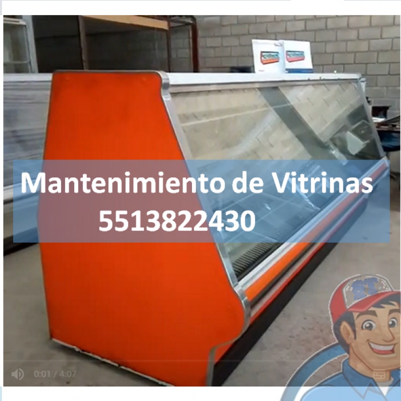 Mantenimiento de Vitrinas Refrigerantes 